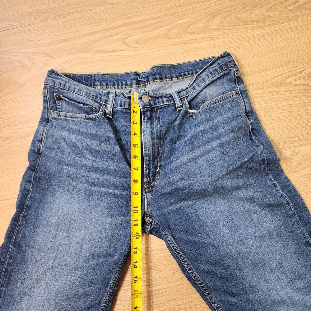 Levis 514 Slim Straight The Original Jeans Mens Size 36x30 Blue Dark Wash Cowboy - Picture 6 of 12